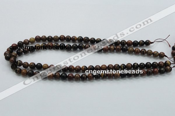 COP220 15.5 inches 8mm round natural brown opal gemstone beads