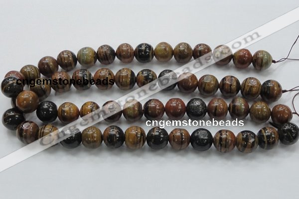 COP223 15.5 inches 14mm round natural brown opal gemstone beads