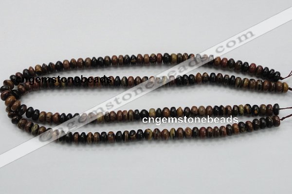 COP226 15.5 inches 5*8mm rondelle natural brown opal gemstone beads