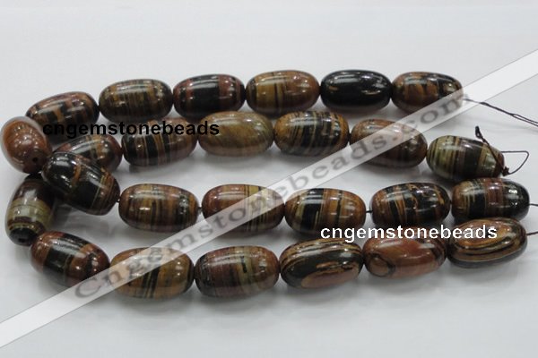 COP228 15.5 inches 20*30mm egg-shaped natural brown opal gemstone beads