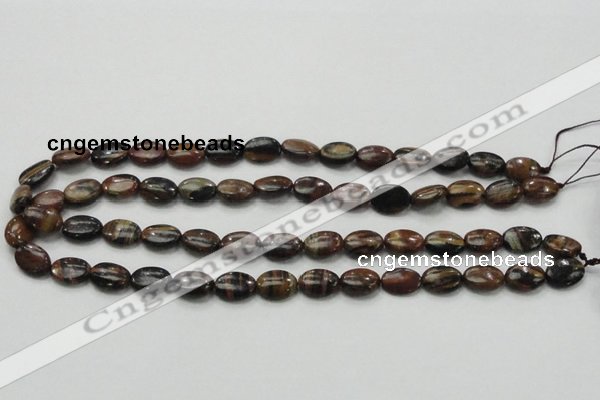 COP231 15.5 inches 10*14mm oval natural brown opal gemstone beads