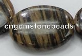 COP235 15.5 inches 30*40mm oval natural brown opal gemstone beads