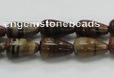 COP237 15.5 inches 8*16mm teardrop natural brown opal gemstone beads