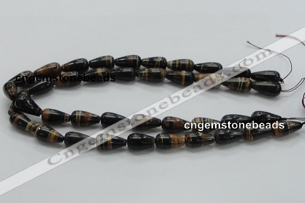 COP238 15.5 inches 10*20mm teardrop natural brown opal gemstone beads