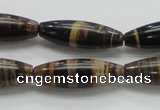 COP242 15.5 inches 10*30mm rice natural brown opal gemstone beads