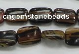 COP249 15.5 inches 12*16mm rectangle natural brown opal gemstone beads