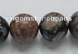 COP250 15.5 inches 20mm round natural grey opal gemstone beads