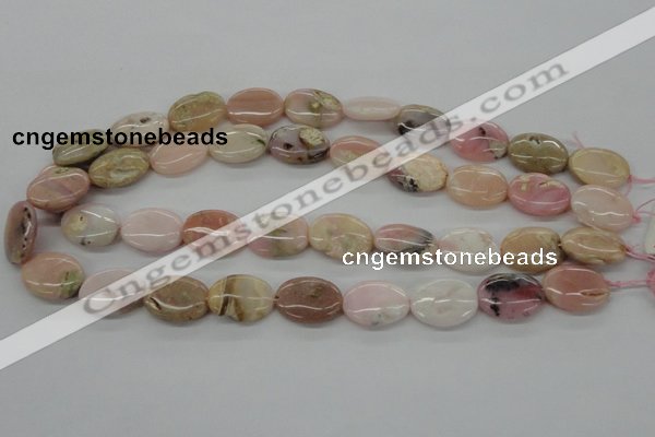 COP26 15*20mm oval natural pink opal gemstone beads Wholesale