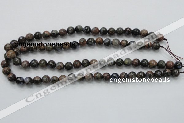 COP266 15.5 inches 10mm round natural grey opal gemstone beads