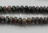 COP268 15.5 inches 4*8mm rondelle natural grey opal gemstone beads