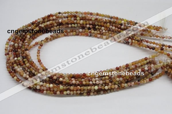 COP300 15.5 inches 4mm round brandy opal gemstone beads wholesale