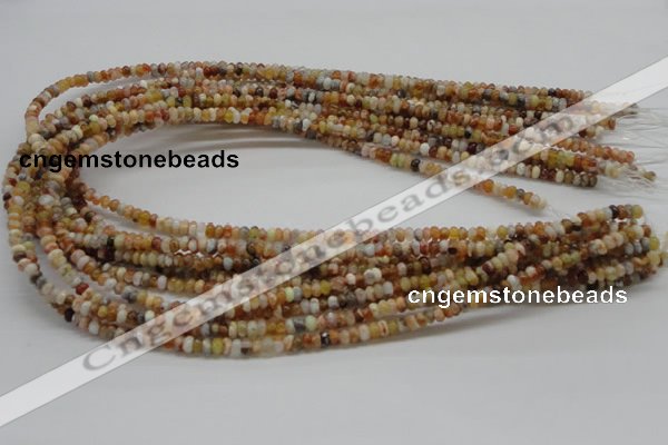 COP301 15.5 inches 2*4mm rondelle brandy opal gemstone beads wholesale