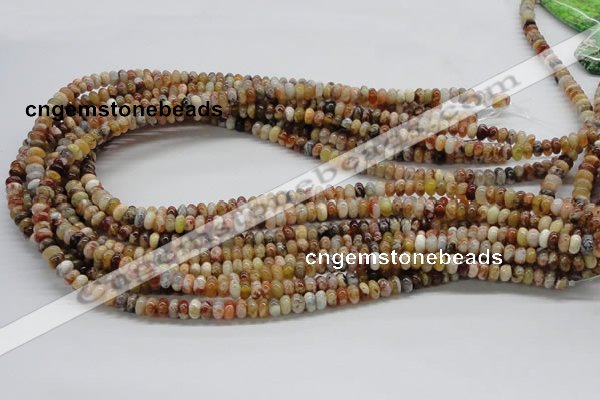 COP302 15.5 inches 3*6mm rondelle brandy opal gemstone beads wholesale