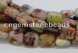 COP305 15.5 inches 8*10mm rectangle brandy opal gemstone beads wholesale