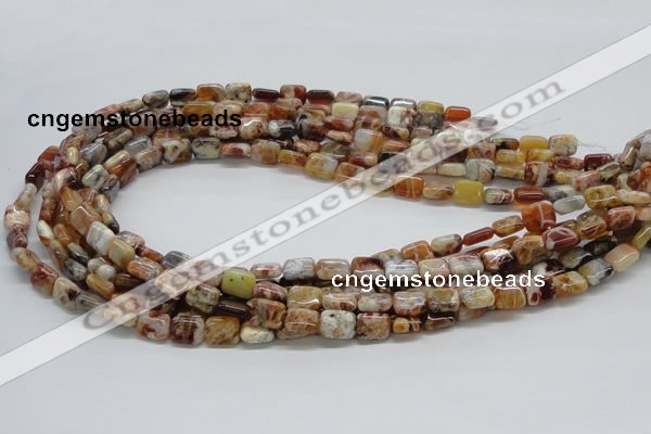 COP305 15.5 inches 8*10mm rectangle brandy opal gemstone beads wholesale