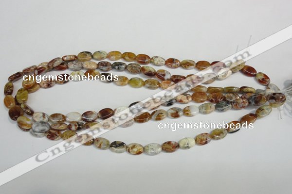 COP314 15.5 inches 8*12mm oval brandy opal gemstone beads wholesale