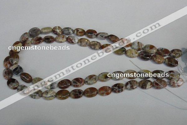 COP315 15.5 inches 10*14mm oval brandy opal gemstone beads wholesale