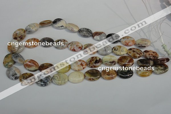 COP317 15.5 inches 15*20mm oval brandy opal gemstone beads wholesale