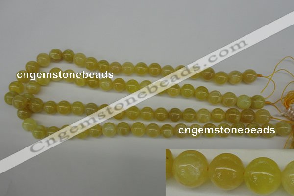 COP333 15.5 inches 10mm round yellow opal gemstone beads wholesale