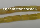 COP338 15.5 inches 8*11mm tube yellow opal gemstone beads