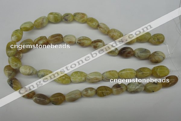 COP341 15.5 inches 10*14mm – 14*20mm nuggets yellow opal gemstone beads