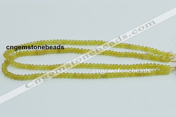 COP350 15.5 inches 4*6mm rondelle yellow opal gemstone beads wholesale