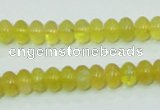 COP351 15.5 inches 5*8mm rondelle yellow opal gemstone beads wholesale