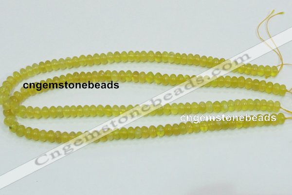 COP351 15.5 inches 5*8mm rondelle yellow opal gemstone beads wholesale