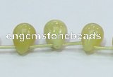 COP357 15.5 inches 13*18mm teardrop yellow opal gemstone beads