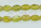 COP361 15.5 inches 9*12mm oval yellow opal gemstone beads wholesale