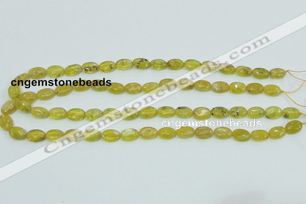 COP361 15.5 inches 9*12mm oval yellow opal gemstone beads wholesale