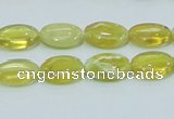 COP362 15.5 inches 10*14mm oval yellow opal gemstone beads wholesale