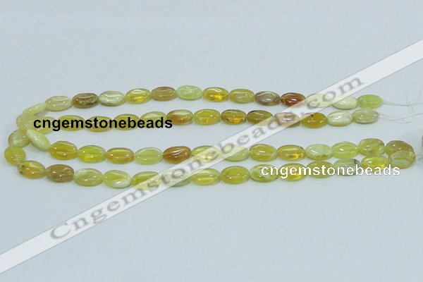 COP362 15.5 inches 10*14mm oval yellow opal gemstone beads wholesale