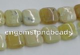 COP372 15.5 inches 12*12mm square yellow opal gemstone beads