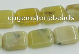 COP373 15.5 inches 13*18mm rectangle yellow opal gemstone beads