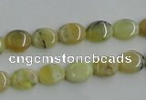 COP375 15.5 inches 8*10mm oval yellow opal gemstone beads wholesale