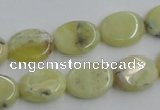 COP377 15.5 inches 12*16mm oval yellow opal gemstone beads wholesale