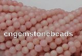 COP401 15.5 inches 4mm round Chinese pink opal gemstone beads