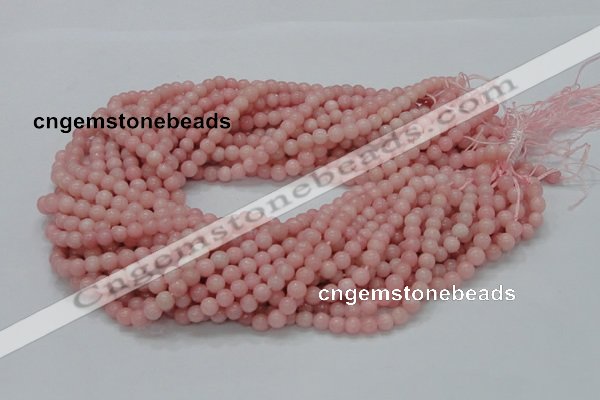 COP402 15.5 inches 6mm round Chinese pink opal gemstone beads