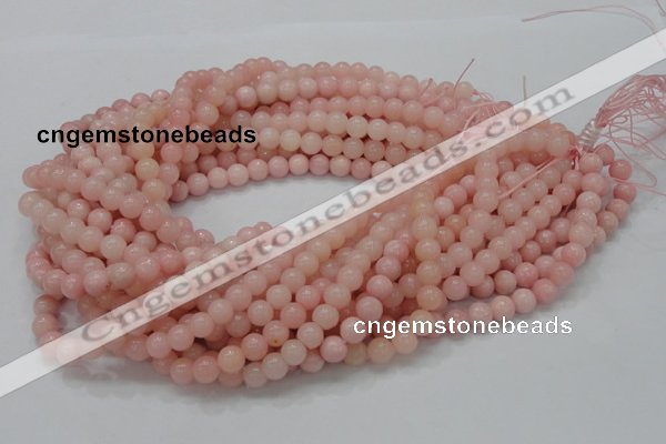 COP403 15.5 inches 8mm round Chinese pink opal gemstone beads