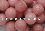 COP406 15.5 inches 14mm round Chinese pink opal gemstone beads