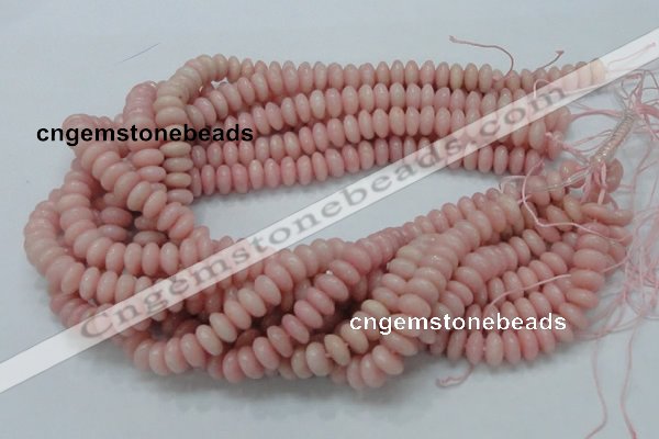 COP408 15.5 inches 5*10mm rondelle Chinese pink opal gemstone beads