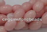 COP409 15.5 inches 10*14mm rice Chinese pink opal gemstone beads