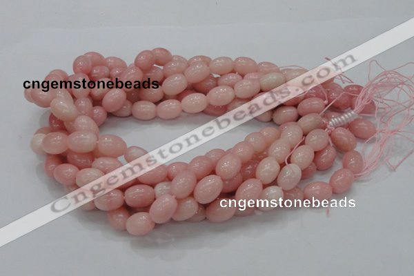 COP409 15.5 inches 10*14mm rice Chinese pink opal gemstone beads