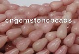 COP411 15.5 inches 6*10mm teardrop Chinese pink opal gemstone beads