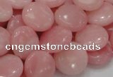 COP415 15.5 inches 15mm flat round Chinese pink opal gemstone beads