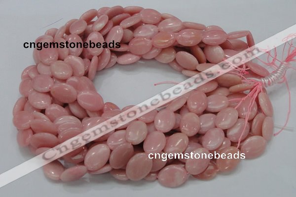 COP419 15.5 inches 14*18mm oval Chinese pink opal gemstone beads