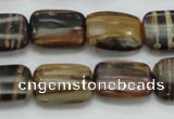 COP432 15.5 inches 13*18mm rectangle natural brown opal gemstone beads