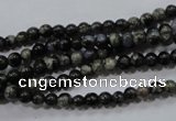 COP451 15.5 inches 4mm round natural grey opal gemstone beads