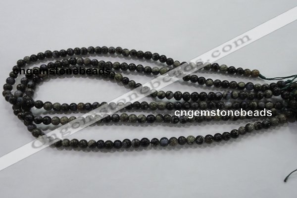 COP452 15.5 inches 6mm round natural grey opal gemstone beads